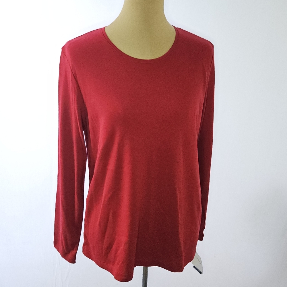 Long Sleeve Red Top PL
